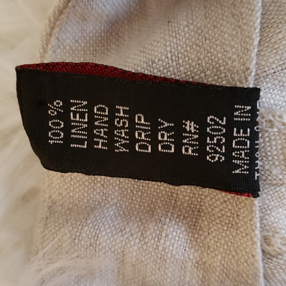 Sacred Threads Wide Leg Linen Pants Nature M - Picture 14 of 16